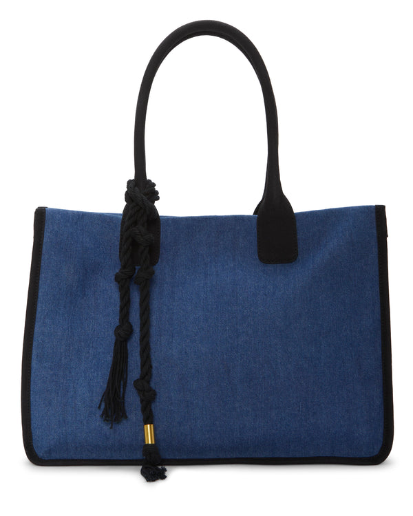 imagine vince camuto Orla Tote Bag Denim/Black