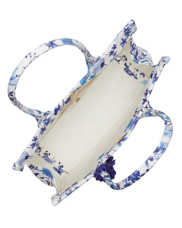 Imagine Vince Camuto Orla Tote Bag Trellis Blue