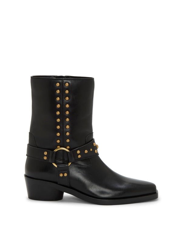 imagine vince camuto Roista Moto Bootie Black