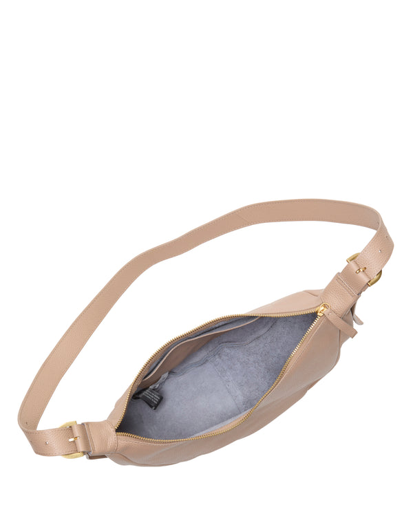 Imagine Vince Camuto Jenna Crossbody Bag Cappuccino/Thistle