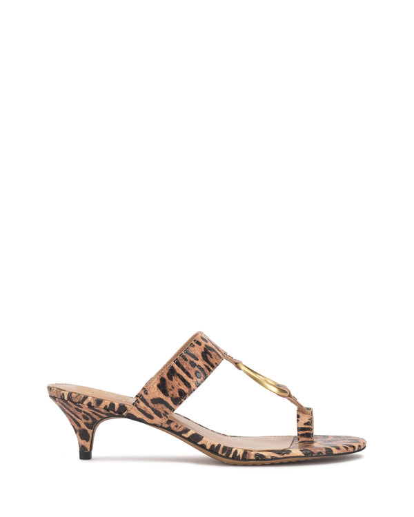 imagine vince camuto Kimena O-Ring Kitten Heel Sandal Black/Natural Multi