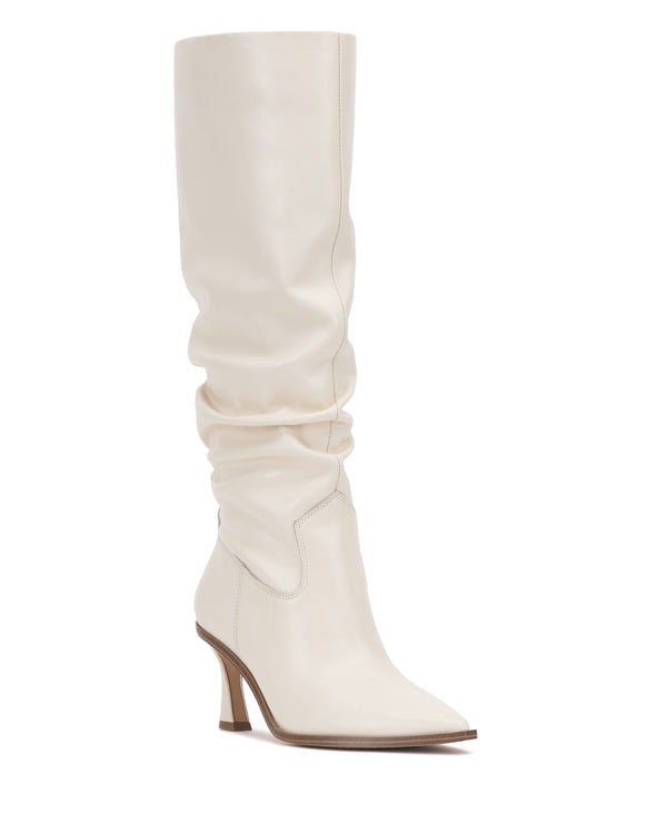 Imagine Vince Camuto Kindre Extra Wide Calf Slouchy Knee High Boot Coconut Cream