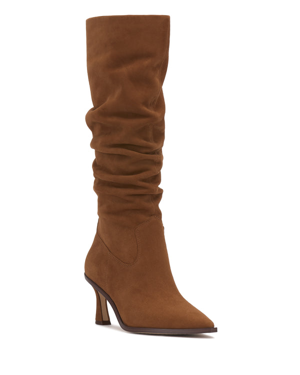 Imagine Vince Camuto Kindre Narrow Calf Slouchy Knee High Boot Burnt Sugar