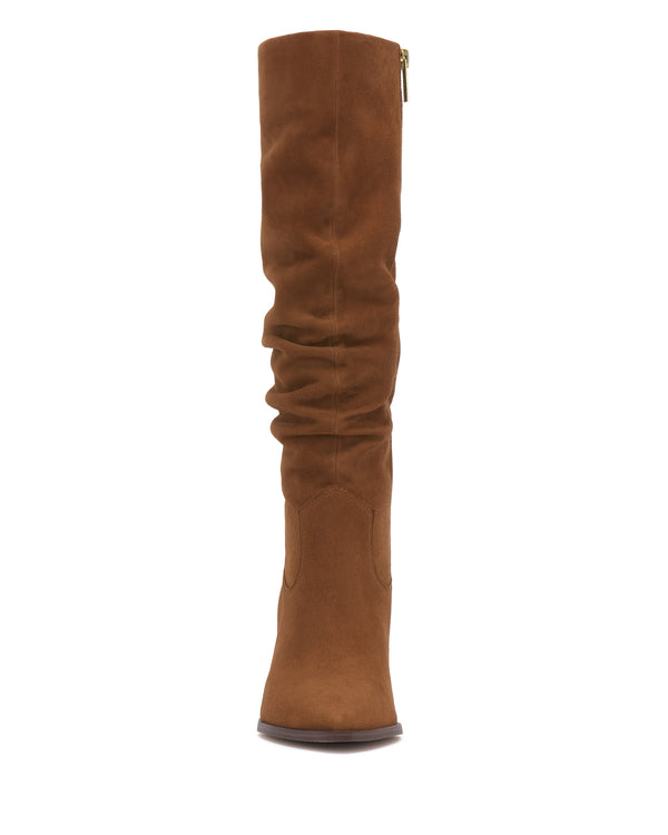 Imagine Vince Camuto Kindre Narrow Calf Slouchy Knee High Boot Burnt Sugar
