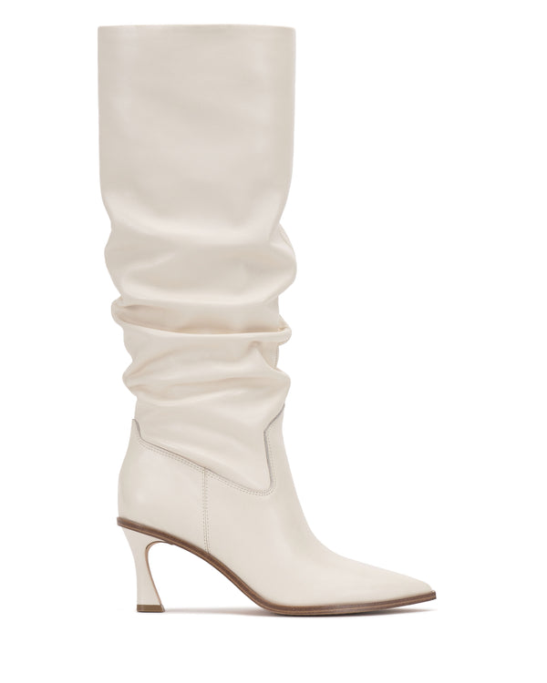 Imagine Vince Camuto Kindre Narrow Calf Slouchy Knee High Boot Coconut Cream