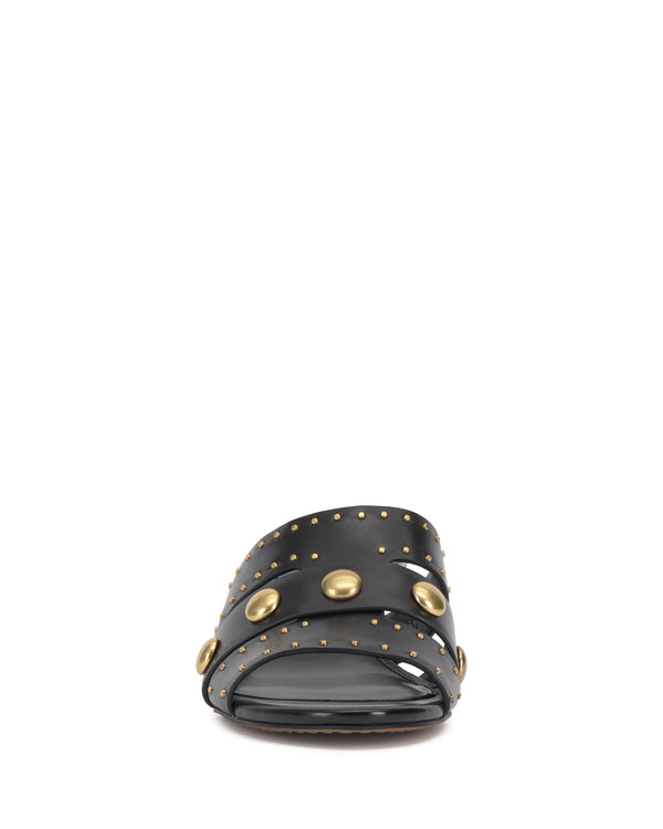 Imagine Vince Camuto Kyler Studded Kitten Heel Sandal Black