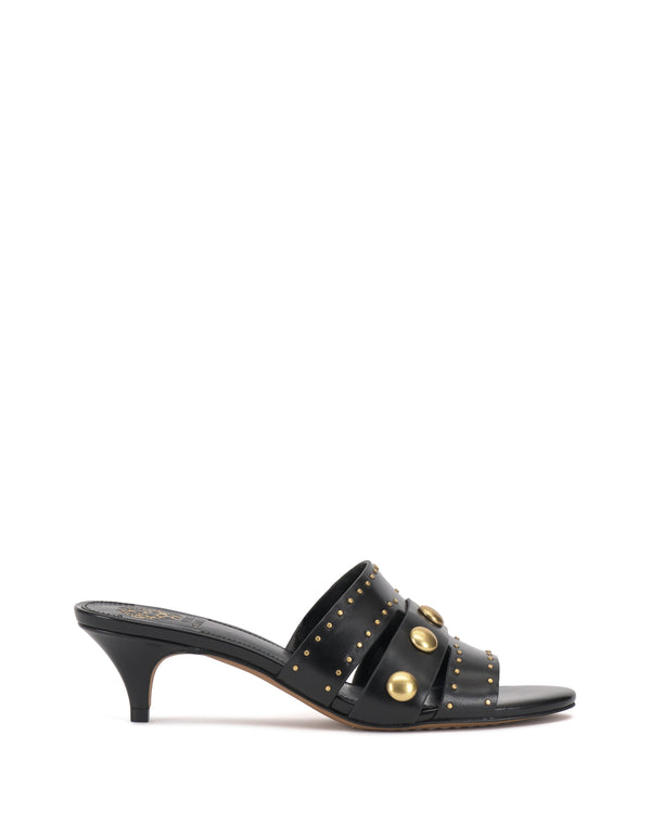 imagine vince camuto Kyler Studded Kitten Heel Sandal Black