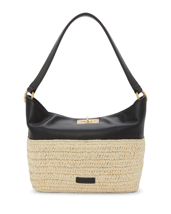 Imagine Vince Camuto Liann Crossbody Bag Black Straw
