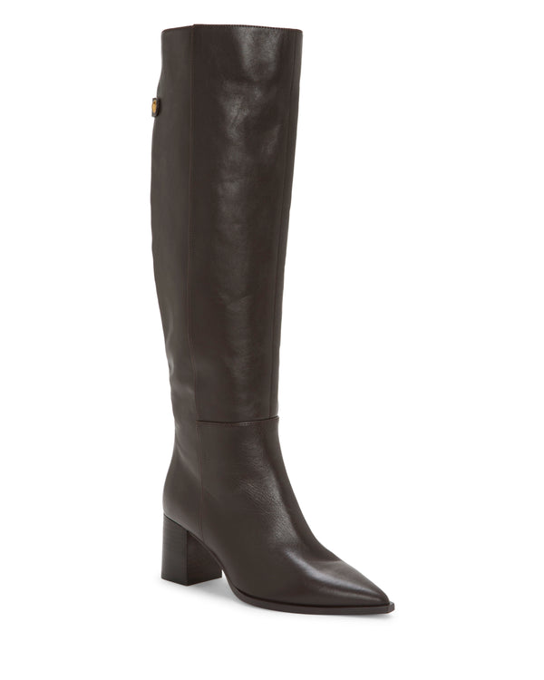 Imagine Vince Camuto Lilibet Wide Calf Knee High Boot Brownie