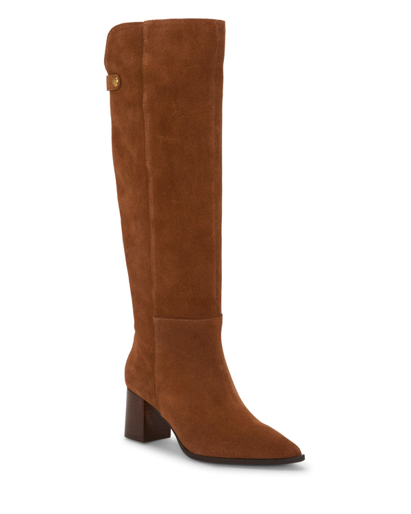 Imagine Vince Camuto Lilibet Wide Calf Knee High Boot Burnt Sugar
