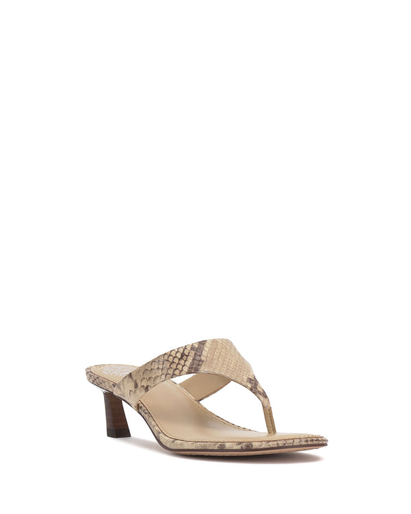 Imagine Vince Camuto Lina Kitten Heel Sandal Taupe/Mid Taupe