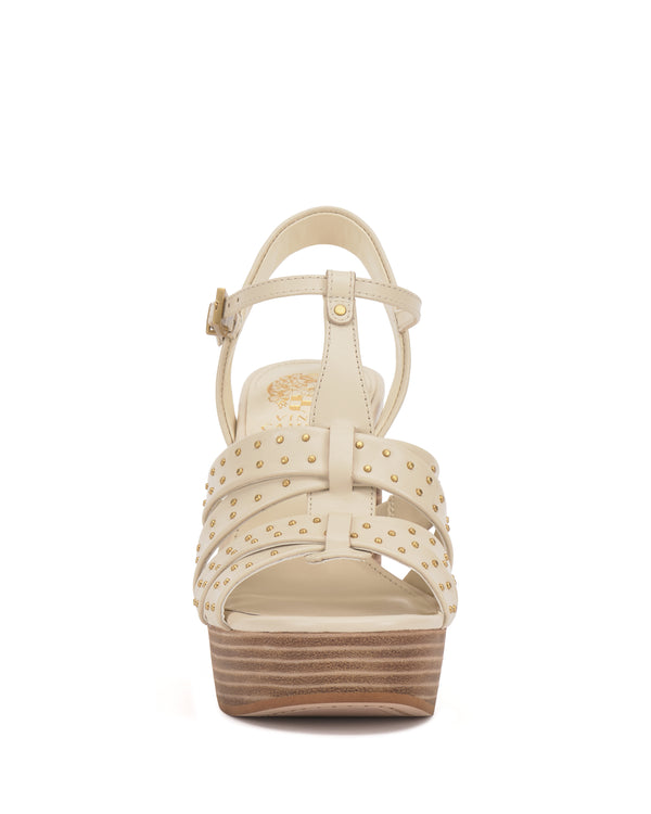 Imagine Vince Camuto Palton Studded Platform Sandal Panna Creme