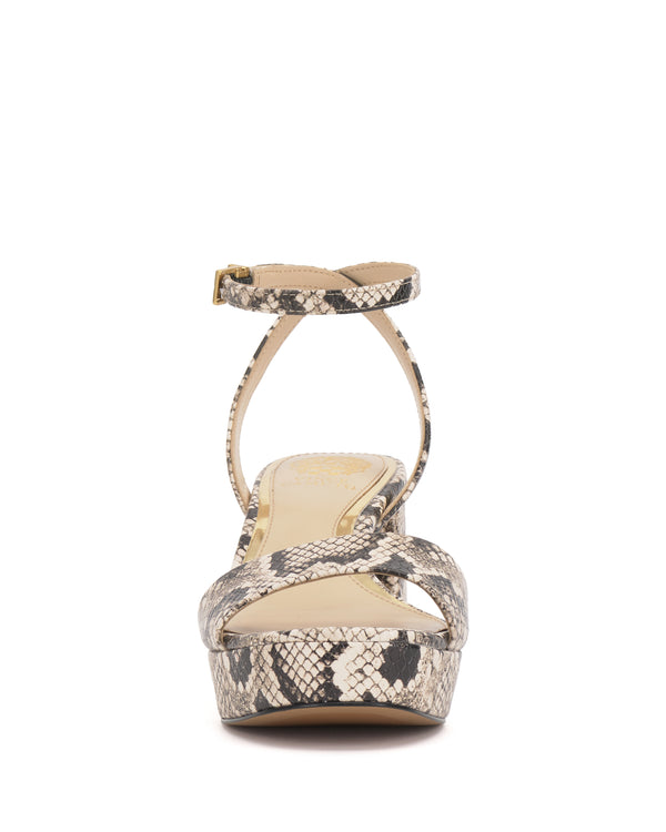 Imagine Vince Camuto Pendreya Platform Sandal Black/Cream/Black