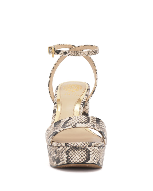 Imagine Vince Camuto Pendry Platform Sandal Black/Cream/Black