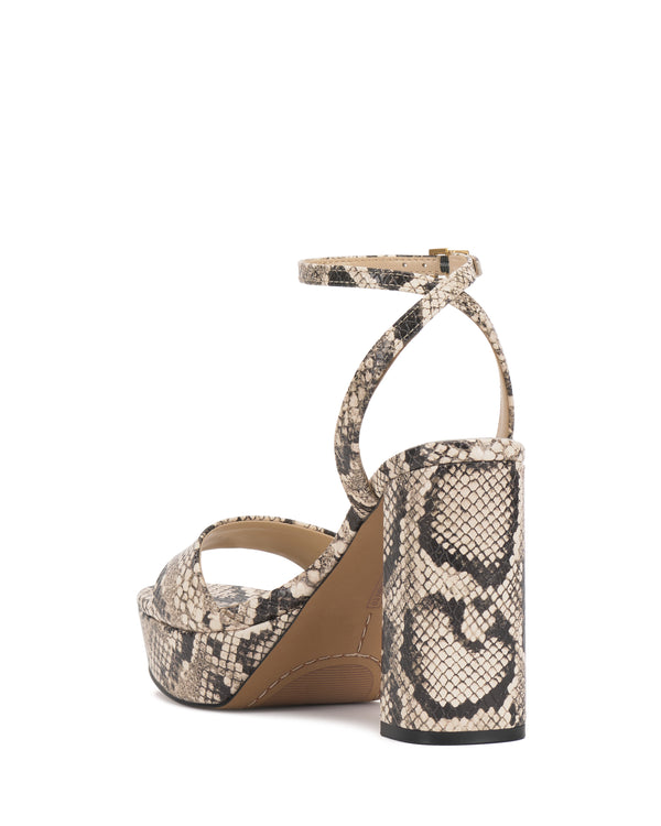 Imagine Vince Camuto Pendry Platform Sandal Black/Cream/Black