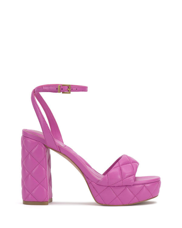 Imagine Vince Camuto Pendry Quilted Platform Sandal Lotus Pink