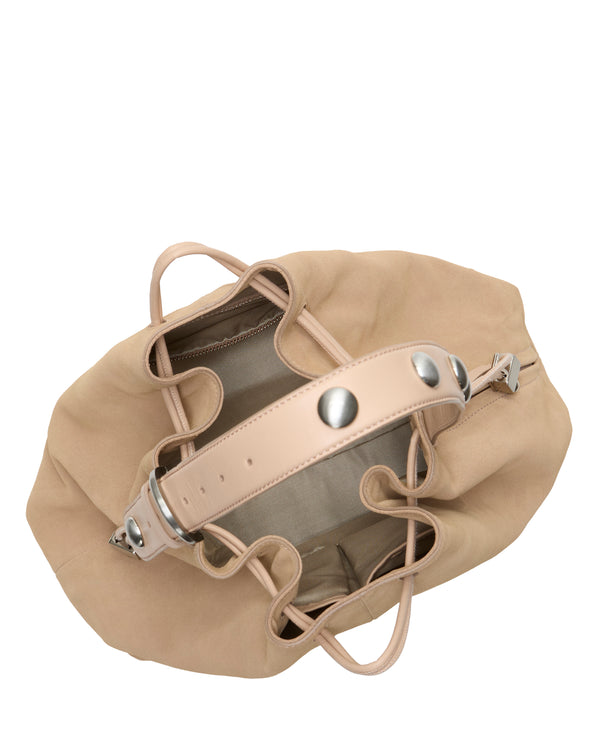 Imagine Vince Camuto Pippa Large Studded Bucket Bag Cappuccino Stud