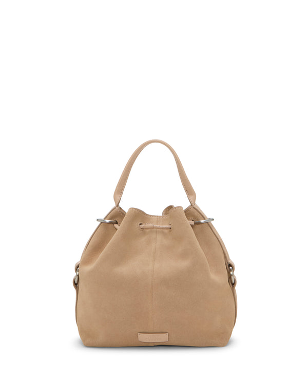 Imagine Vince Camuto Pippa Studded Bucket Bag Cappuccino Stud