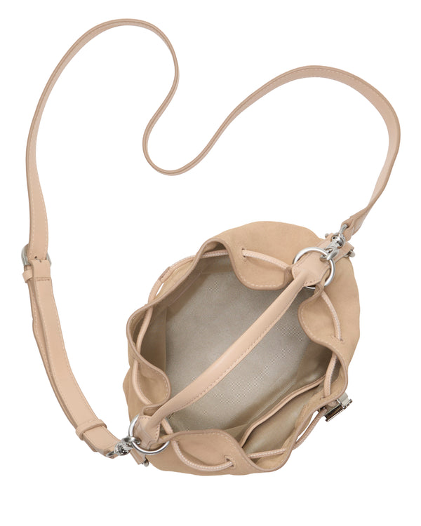 Imagine Vince Camuto Pippa Studded Bucket Bag Cappuccino Stud