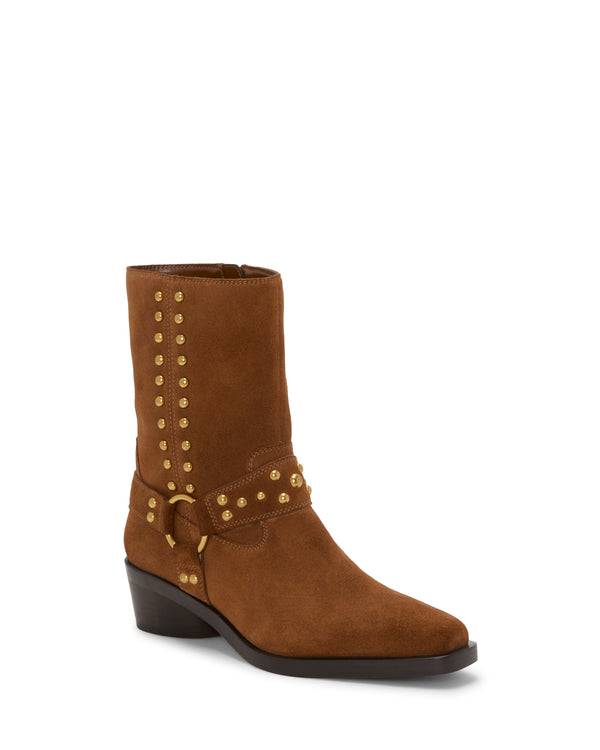 Imagine Vince Camuto Roista Moto Bootie Burnt Sugar