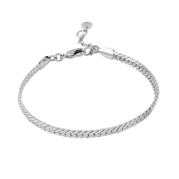 imagine vince camuto Silvertone Snake Chain Line Bracelet Silver Tone