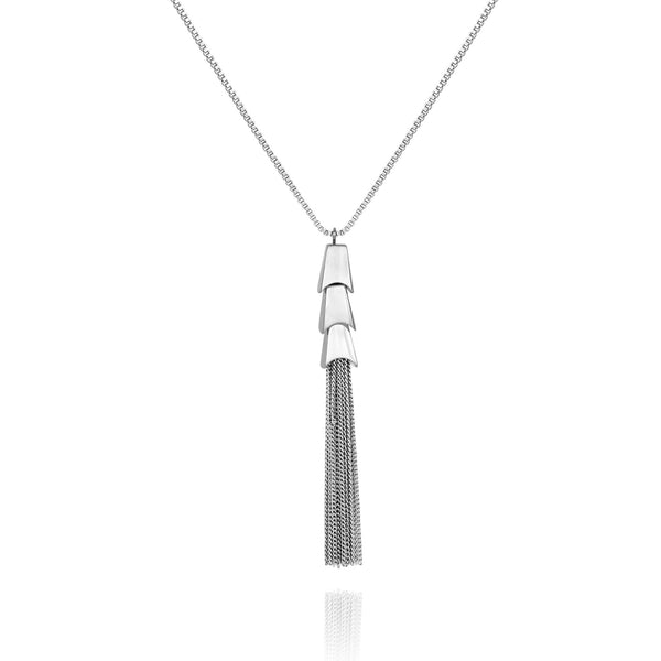 imagine vince camuto Silvertone Tassel Pendant Necklace Silver Tone