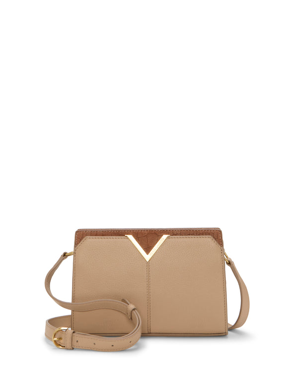 imagine vince camuto Tasha Crossbody Bag Cappuccino/Cognac