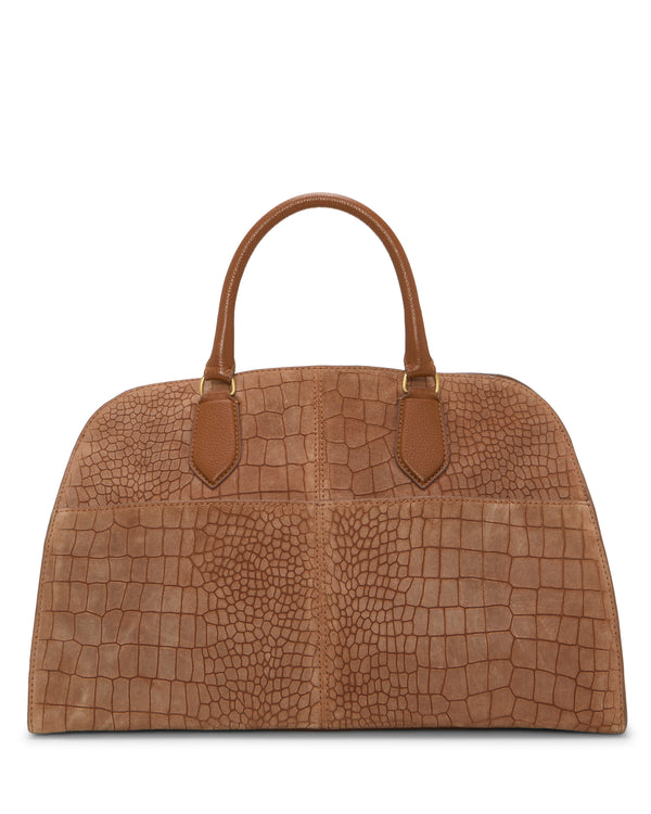 Imagine Vince Camuto Tasha Satchel Bag Cognac Croco