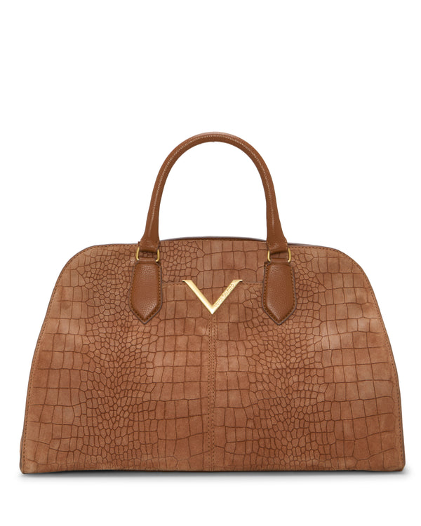 imagine vince camuto Tasha Satchel Bag Cognac Croco