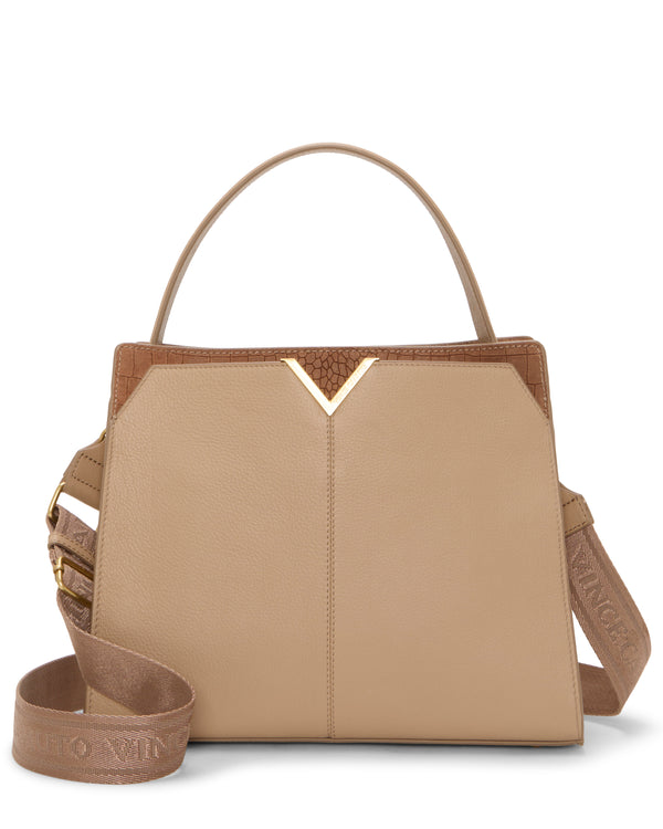 Imagine Vince Camuto Tasha Shoulder Bag Cappuccino/Cognac