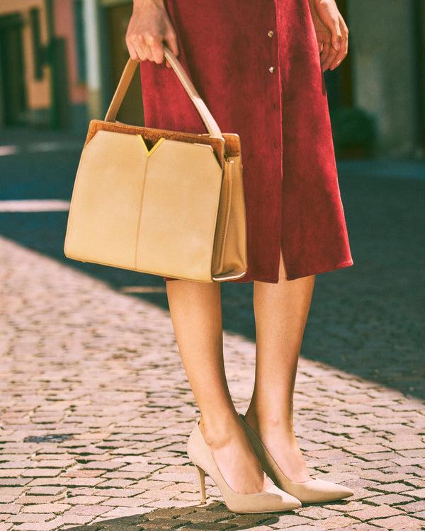 imagine vince camuto Tasha Shoulder Bag Cappuccino/Cognac