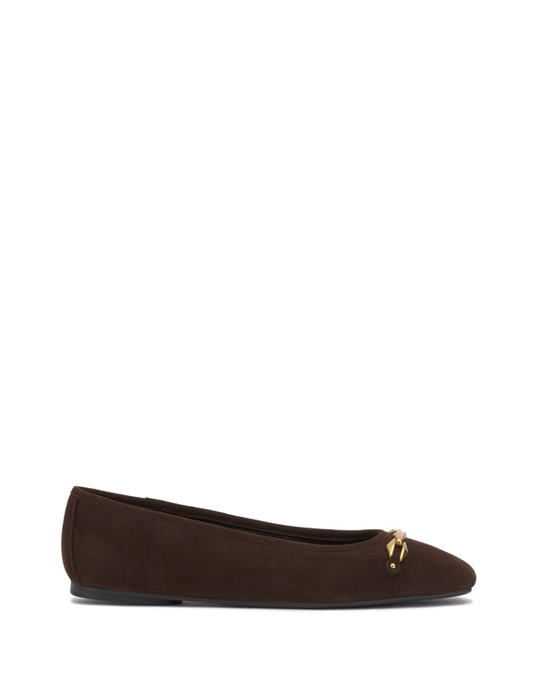 imagine vince camuto Virna Link Ballet Flat Brownie
