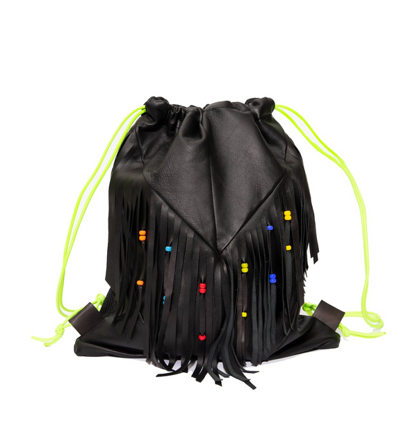 imemoi Backpack Black Fringes