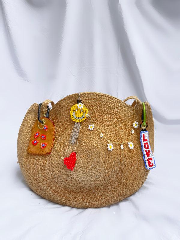 Imemoi Bag Charm Chain Heart