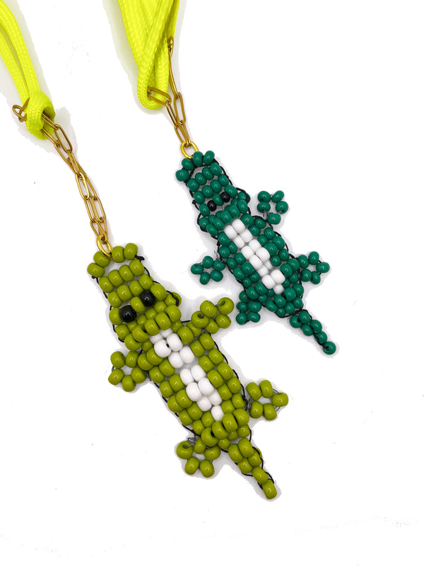 Imemoi Bag Charm Croco Medium
