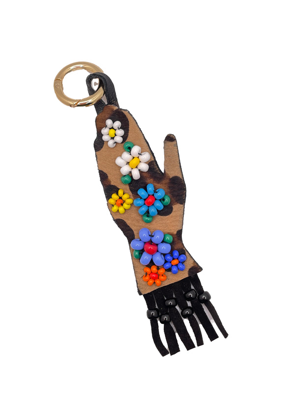 imemoi Bag Charm Vesta Leopard