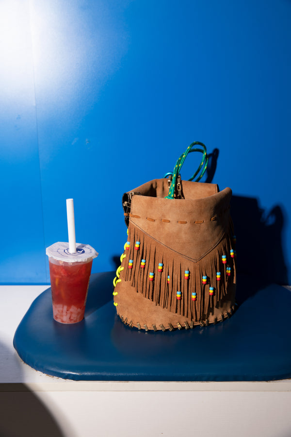 Imemoi Teapot Large Cognac Fringes