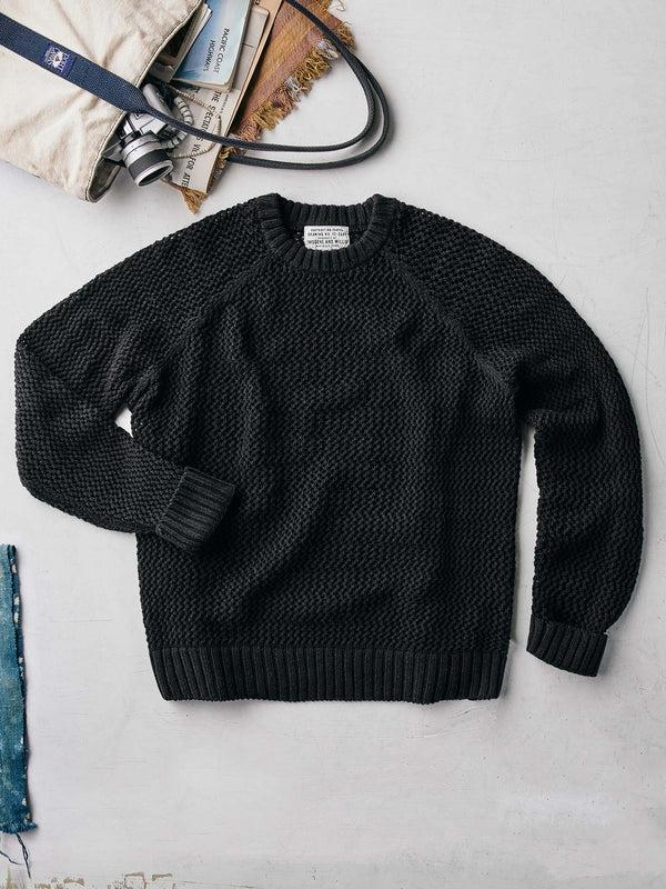 Imogene Willie Cascabel Open Weave Sweater In Black
