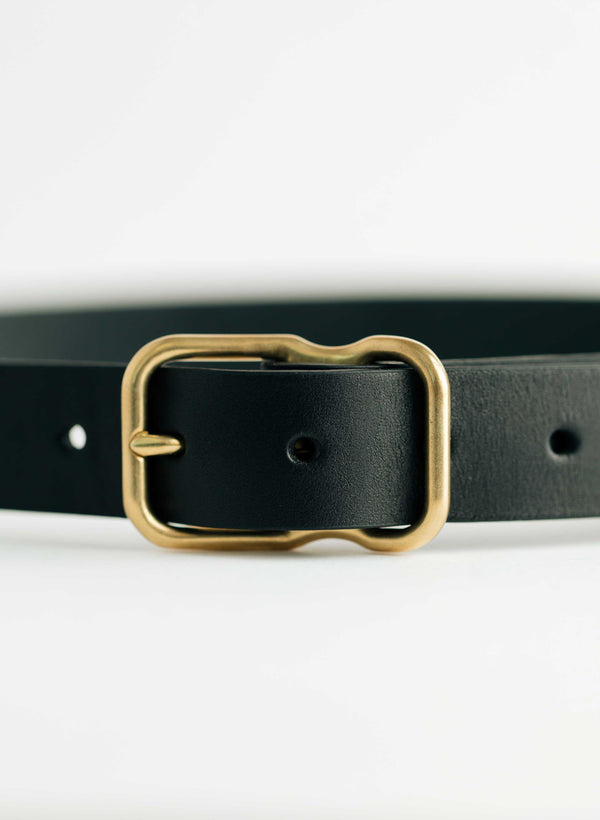 Imogene Willie Emil Erwin Narrow Signature Belt In Black