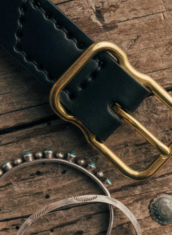 Imogene Willie Emil Erwin Narrow Signature Belt In Black