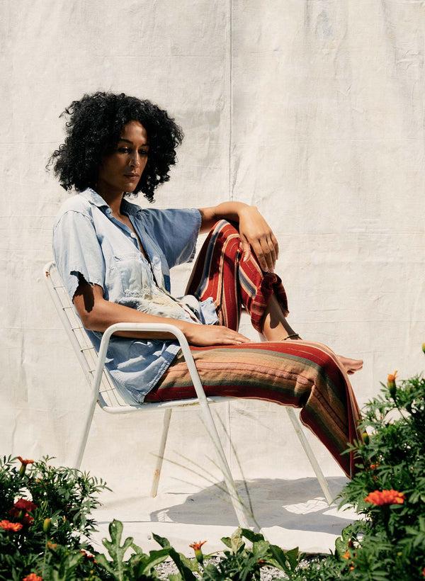 Imogene Willie Fethiye In Hand-loomed Coastal Stripe