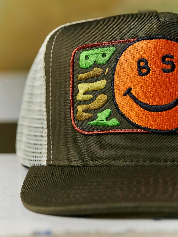 Imogene Willie I+w X Billy Strings "smiley" Trucker In Olive