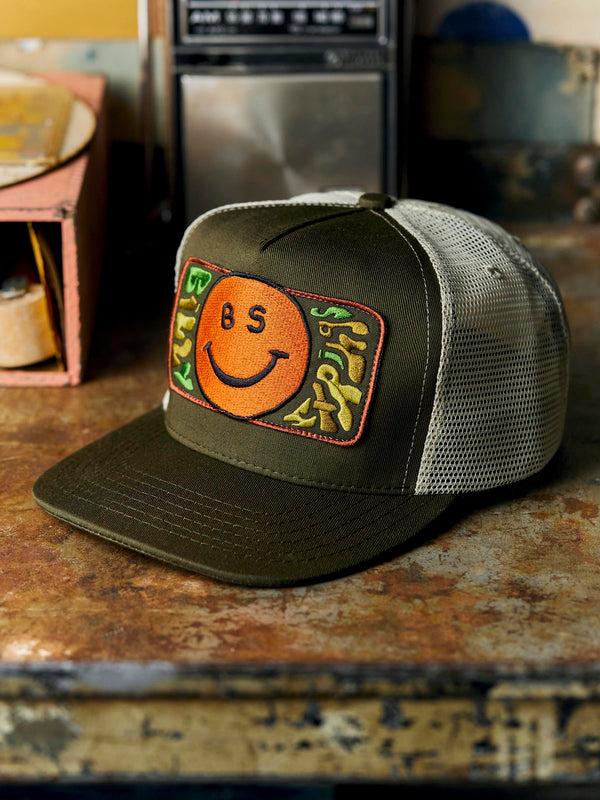 Imogene Willie I+w X Billy Strings "smiley" Trucker In Olive