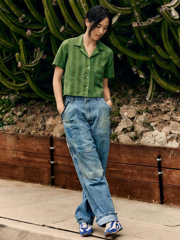 Imogene Willie I+w X Richter Goods Jacquard Stripe Pearl Snap