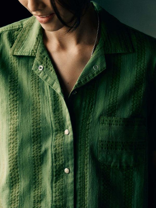 Imogene Willie I+w X Richter Goods Jacquard Stripe Pearl Snap