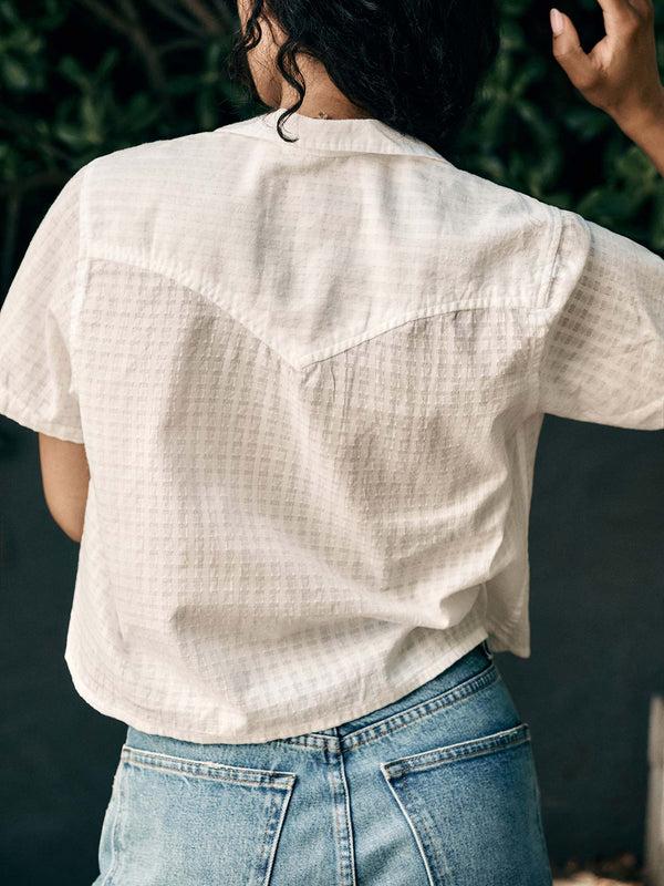 Imogene Willie I+w X Richter Goods White Dobby Pearl Snap