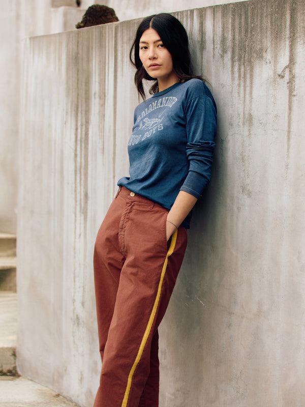 Imogene Willie Baker Striped Trouser In Terra