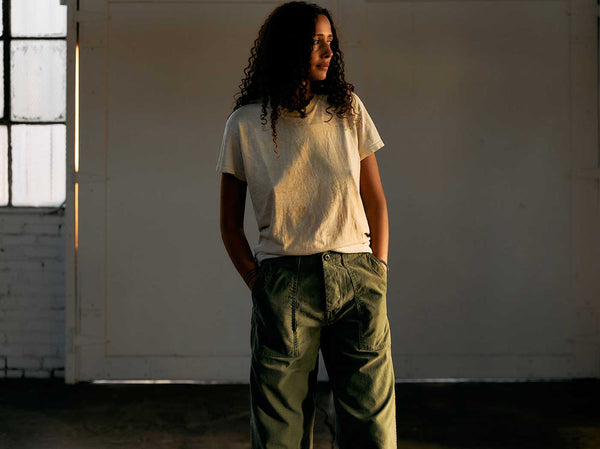 Imogene Willie Blake Military Trouser In Olive