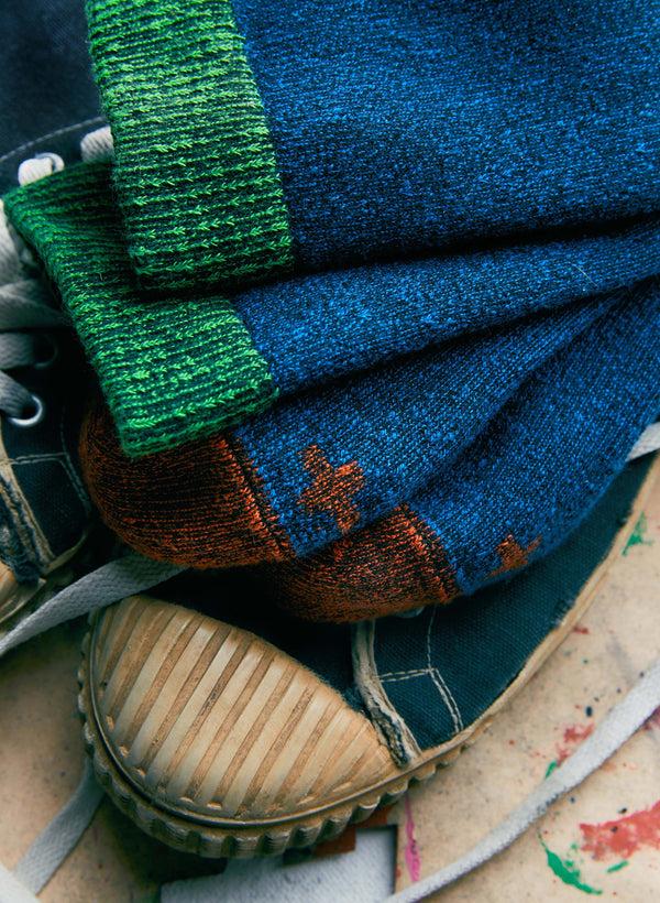 Imogene Willie Boot Sock In Cabin Blue