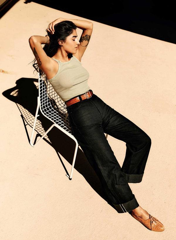 Imogene Willie Catherine Black Selvage Rinse